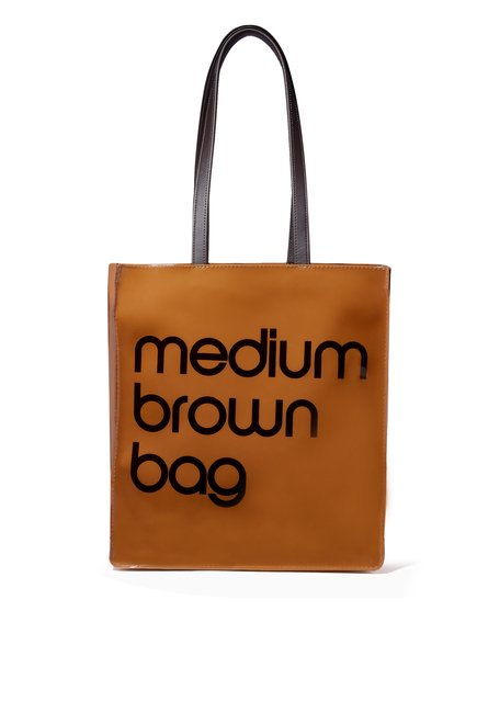 Bloomingdale's Medium Brown Tote Bag